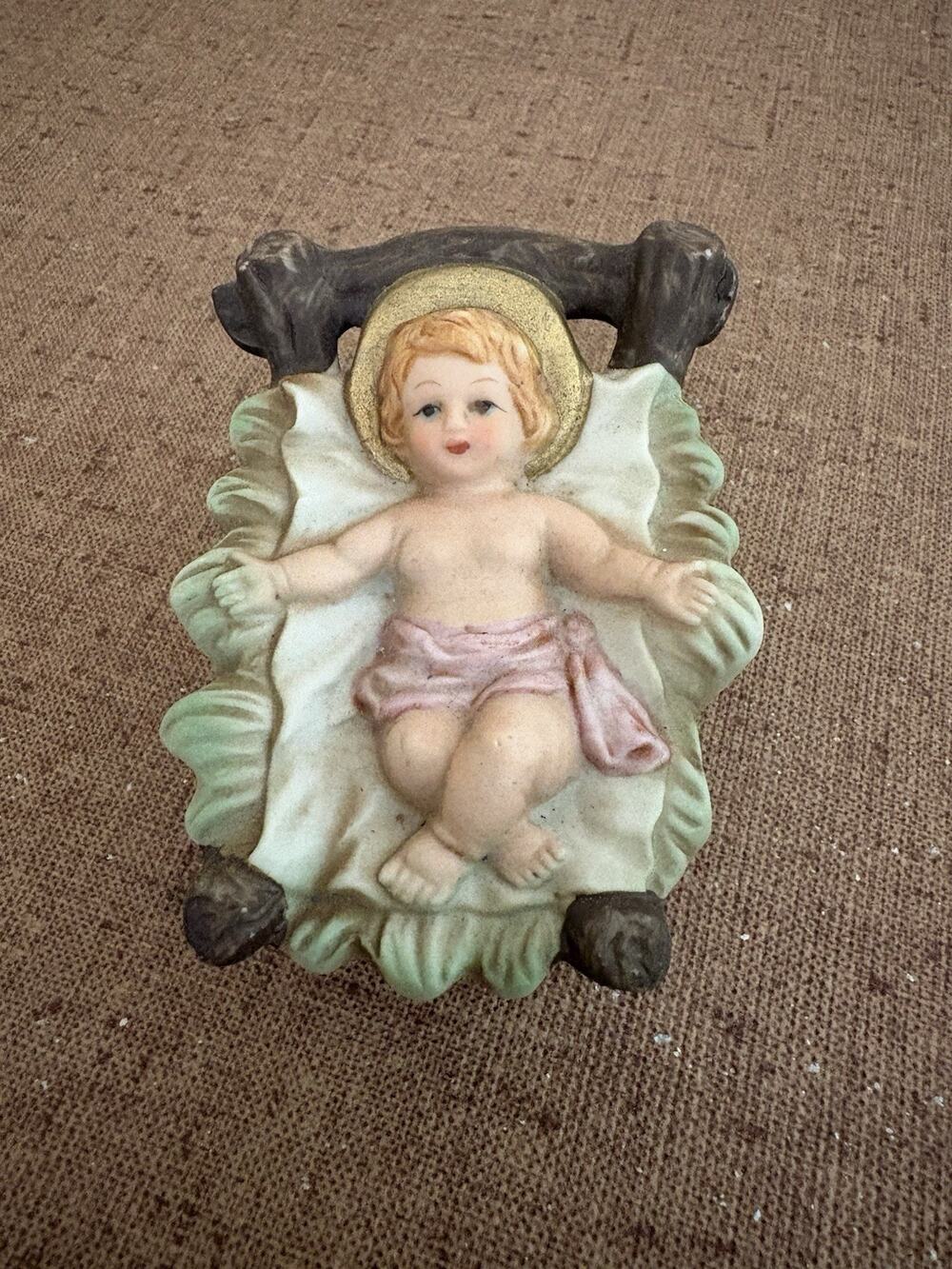 Brings Nativity Replacement Baby Jesus Original Tag Taiwan 3x2”